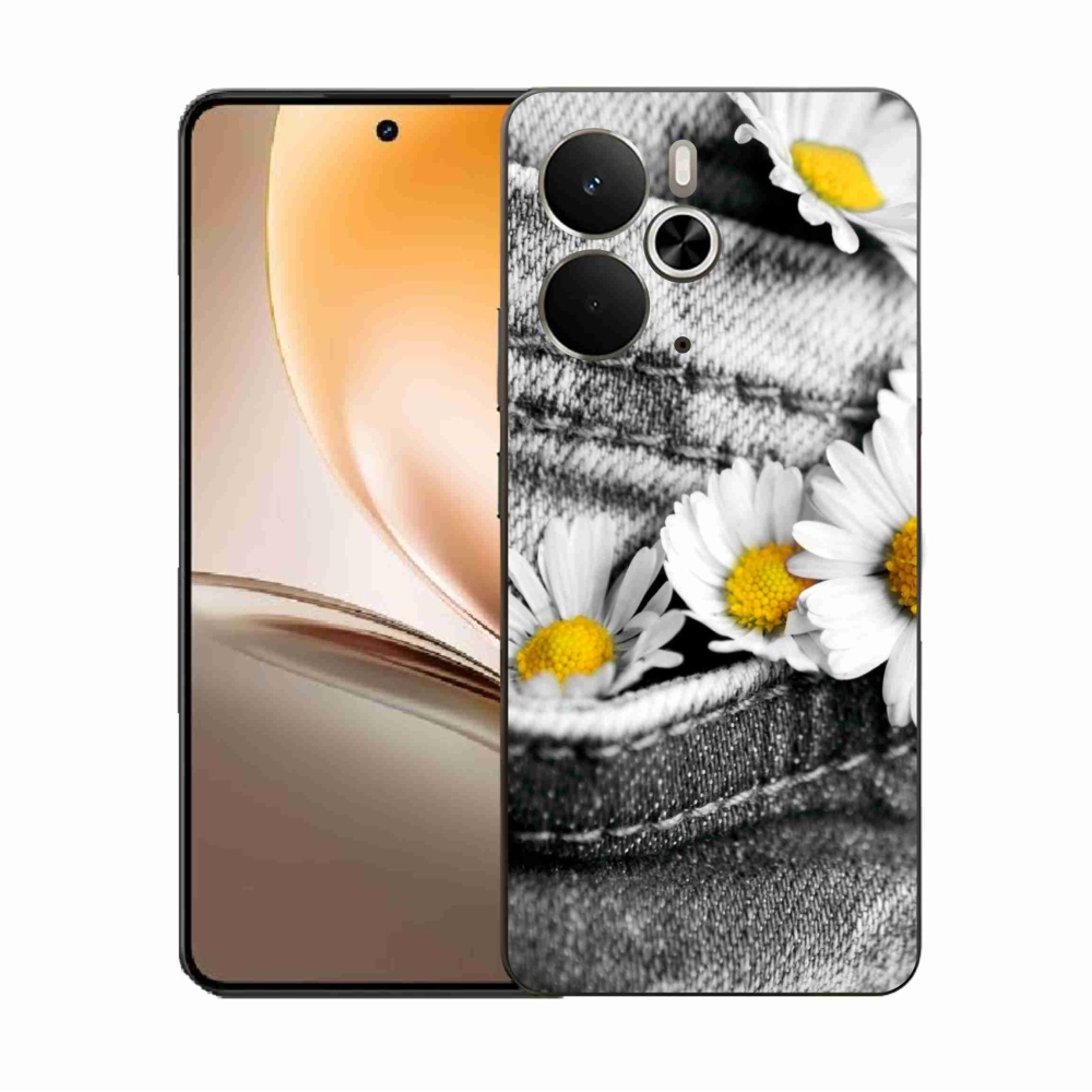 Gélový kryt mmCase na Realme 14 5G - margaréty