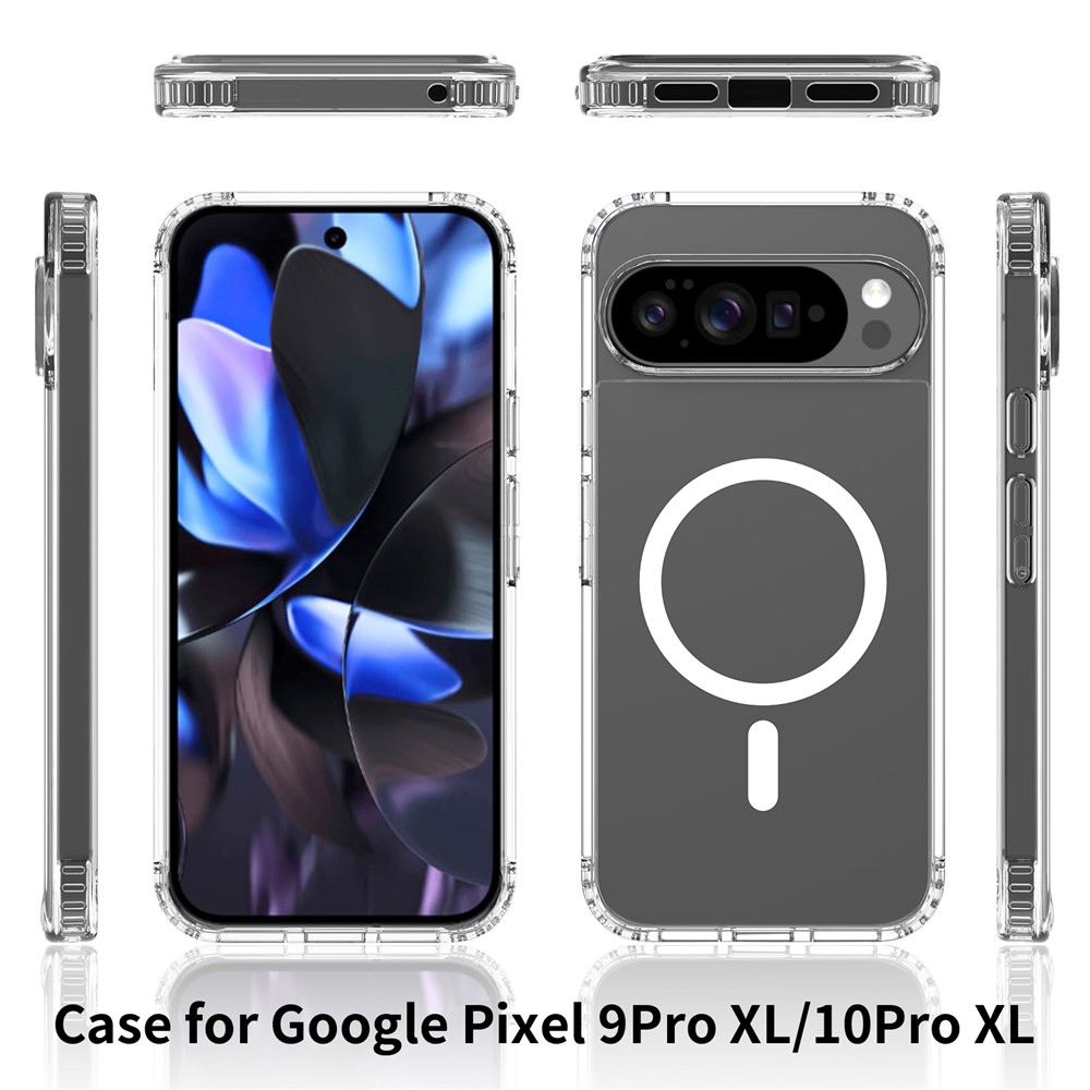 Acryle gélový obal s pevným chrbtom a MagSafe na Google Pixel 10 Pro XL - priehľadný