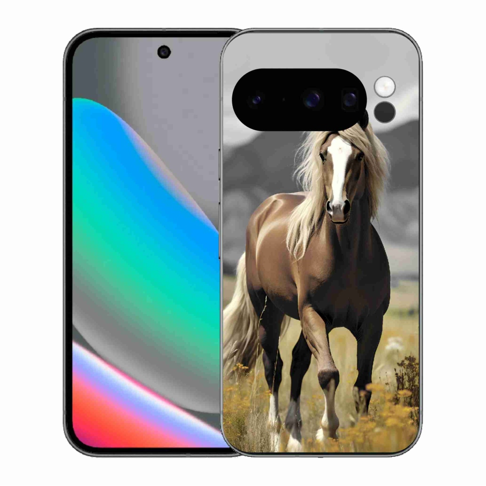 Gélový kryt mmCase na Google Pixel 10 Pro - hnedý kôň 1