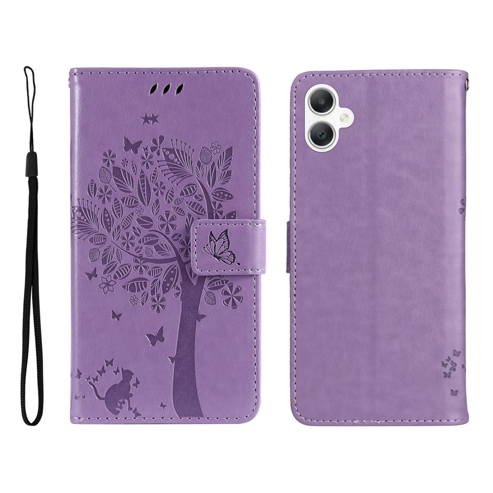 Trees knižkové púzdro na Samsung Galaxy A06 4G - svetlofialové