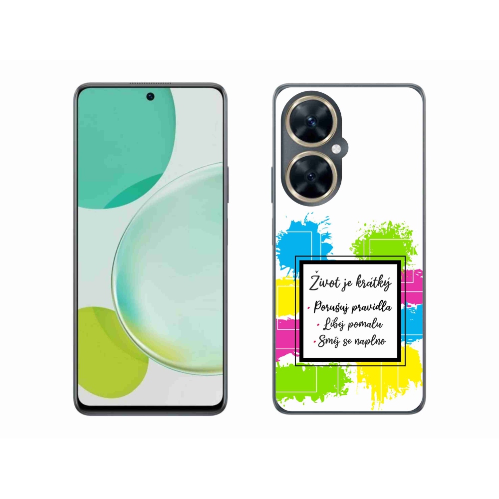 Gélový kryt mmCase na Huawei Nova 11i - citát 5 biele pozadie