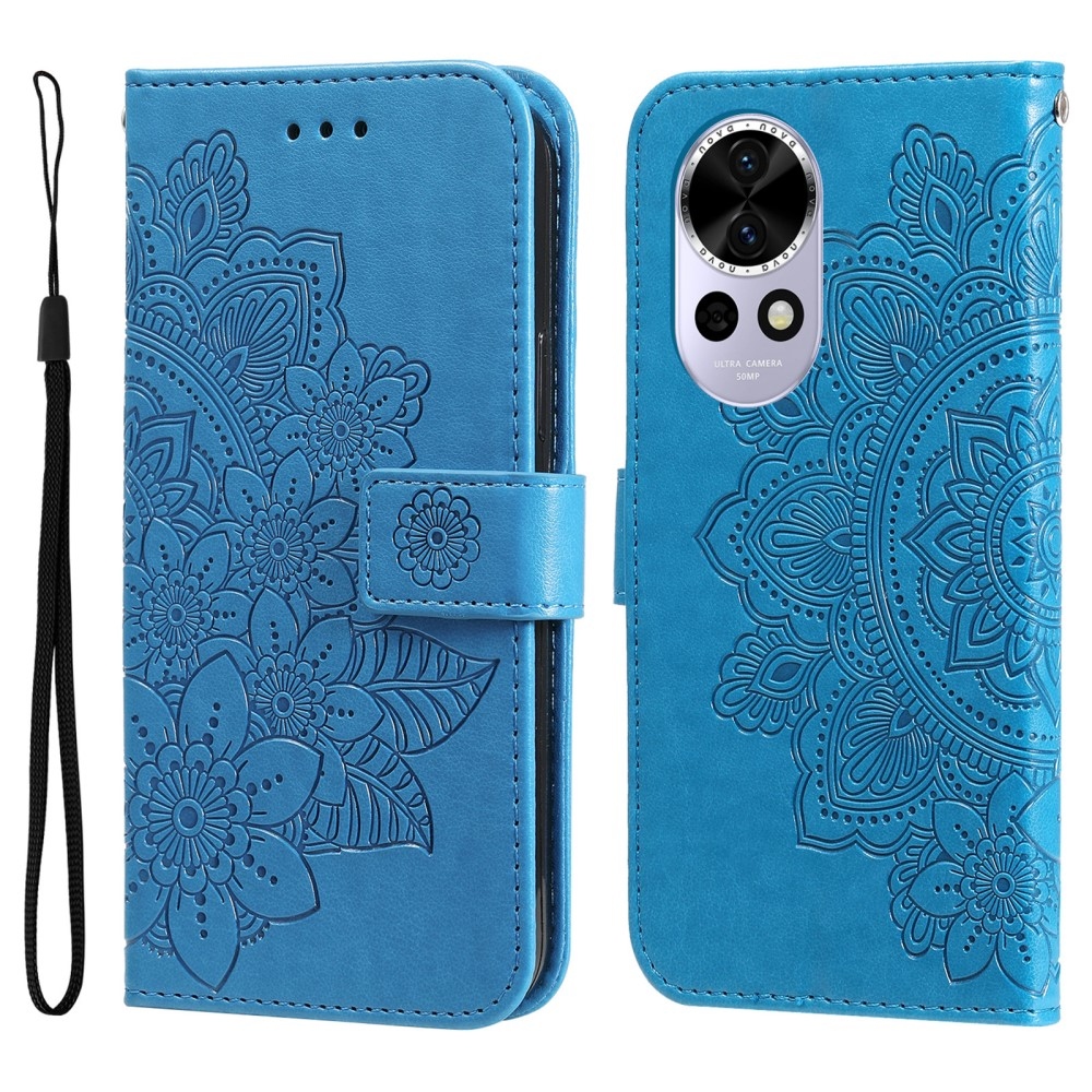 Mandala knižkové puzdro na Huawei Nova 13 5G - modré