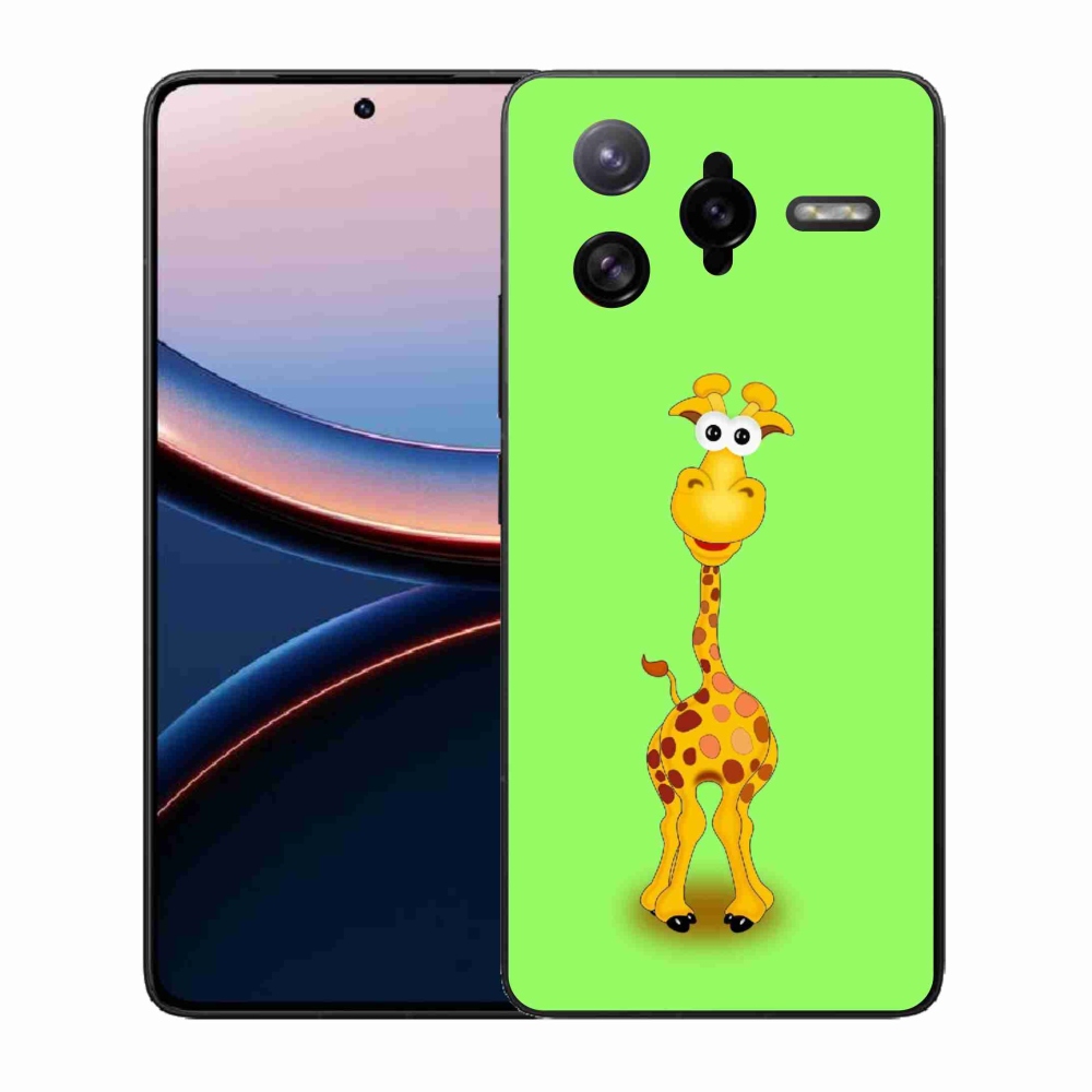 Gélový kryt mmCase na Xiaomi Poco F7 Ultra - kreslená žirafa