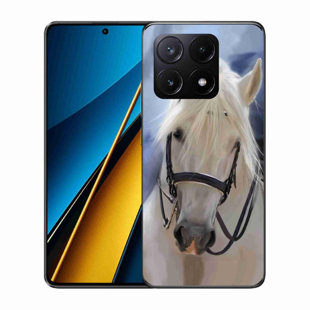 Gélový kryt mmCase na Xiaomi Poco X6 Pro 5G - biely kôň