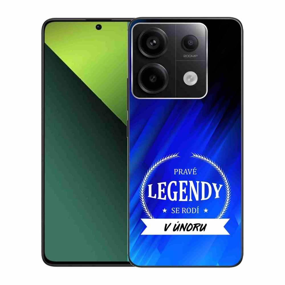 Gélový kryt mmCase na Xiaomi Redmi Note 13 Pro 5G/Poco X6 5G - legendy vo februári modré pozadie