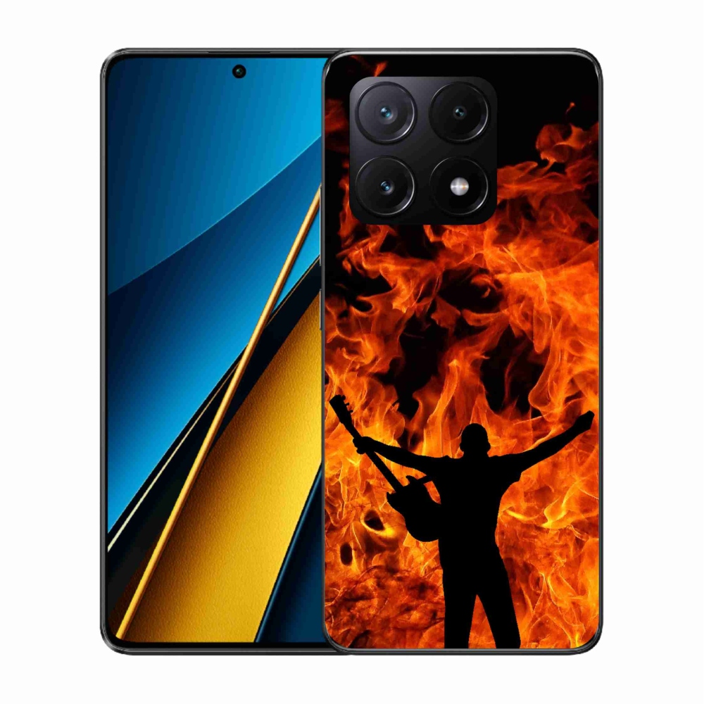 Gélový kryt mmCase na Xiaomi Poco X6 Pro 5G - muzikant a oheň