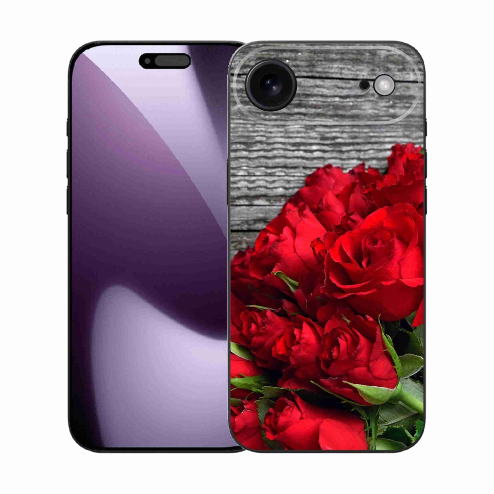 Gélový kryt mmCase na iPhone 17 Air - červené ruže