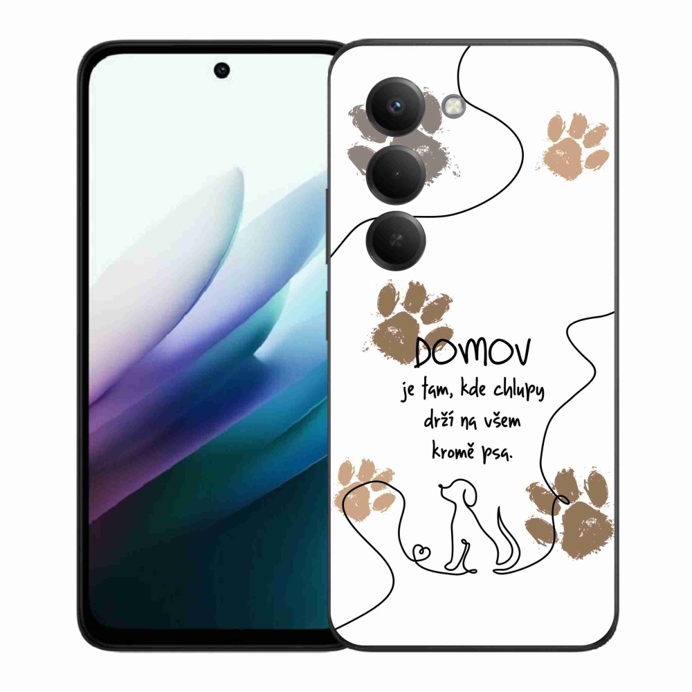 Gélový kryt mmCase na Xiaomi Redmi 15 4G/5G (171mm) - psí motív biele pozadie