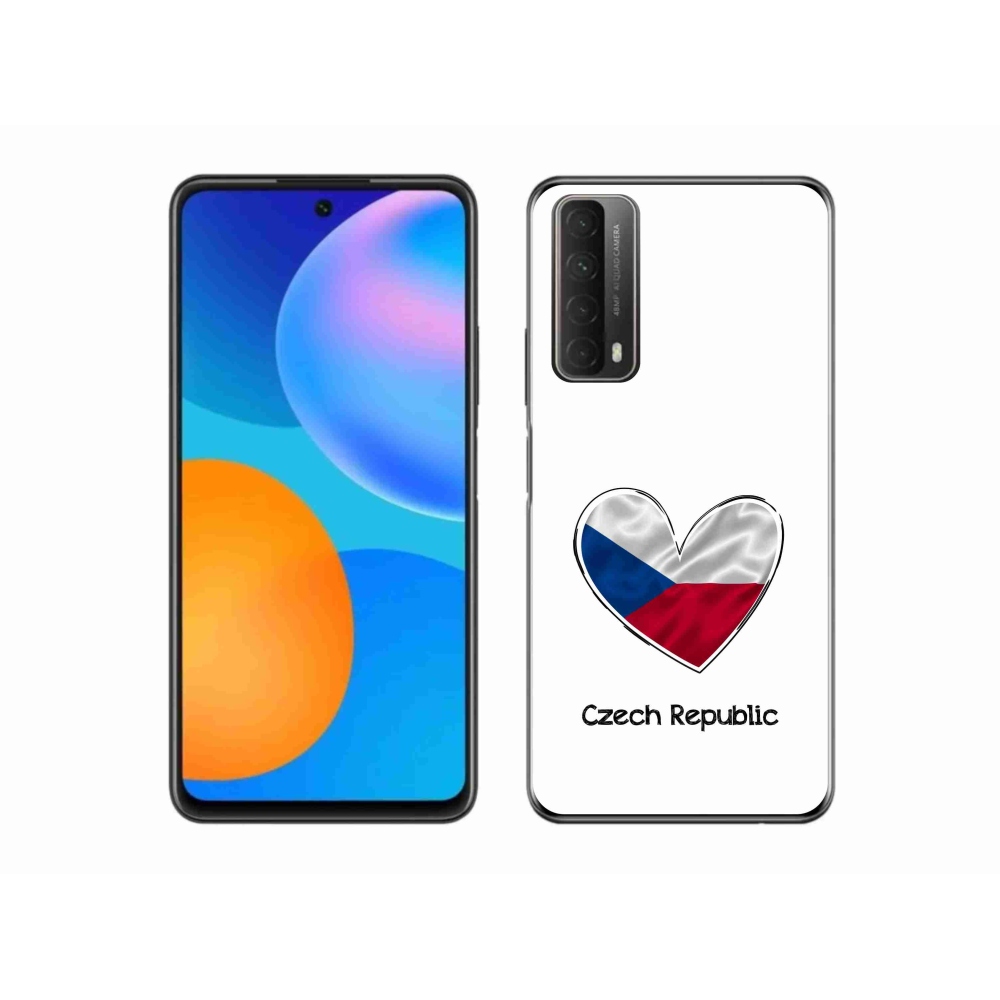 Gélový kryt mmCase na Huawei P Smart (2021) - vlajka srdca biele pozadie