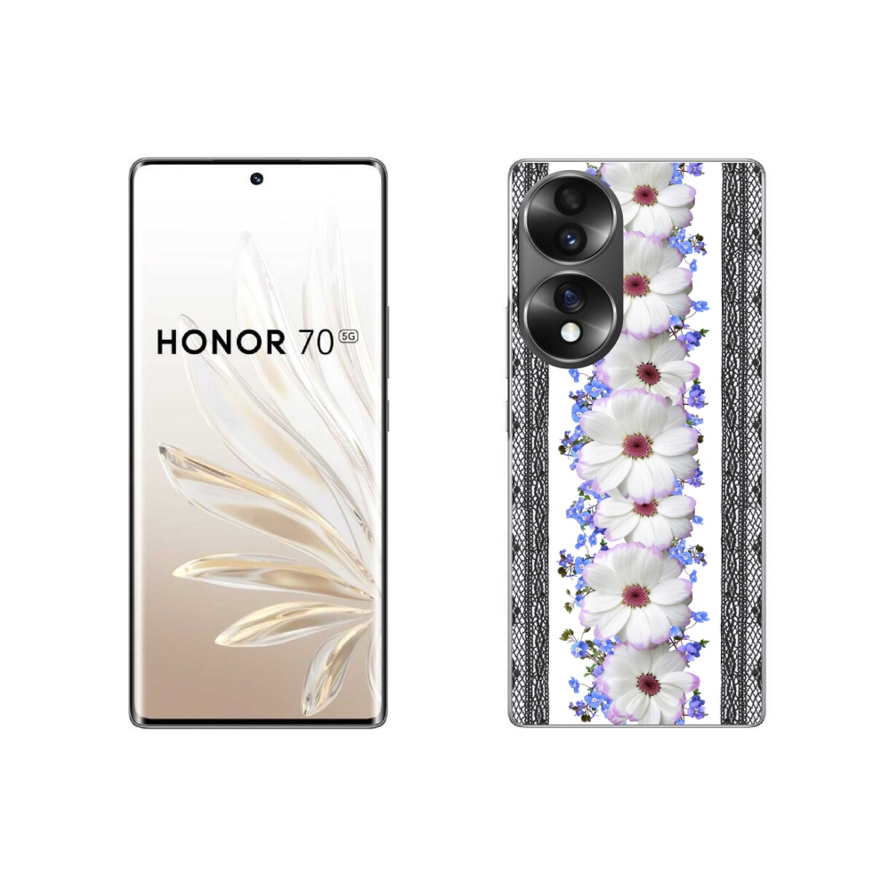 Gélový kryt mmCase na Honor 70 - kvety 8