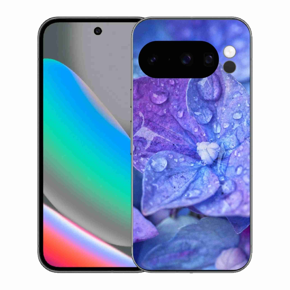 Gélový kryt mmCase na Google Pixel 10 Pro - fialový kvet