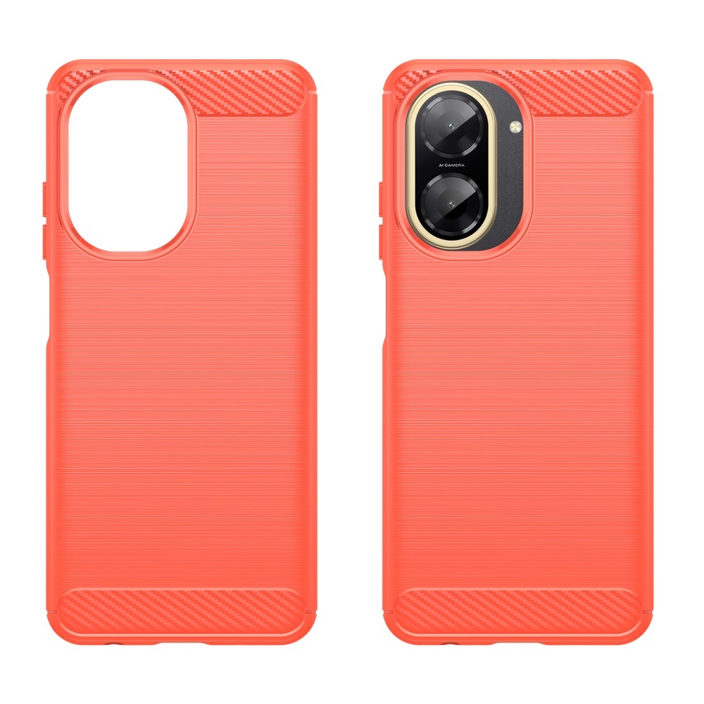 Carbon odolný gélový obal na Xiaomi Redmi A5 (173.45x79.35x8.45mm) - červený