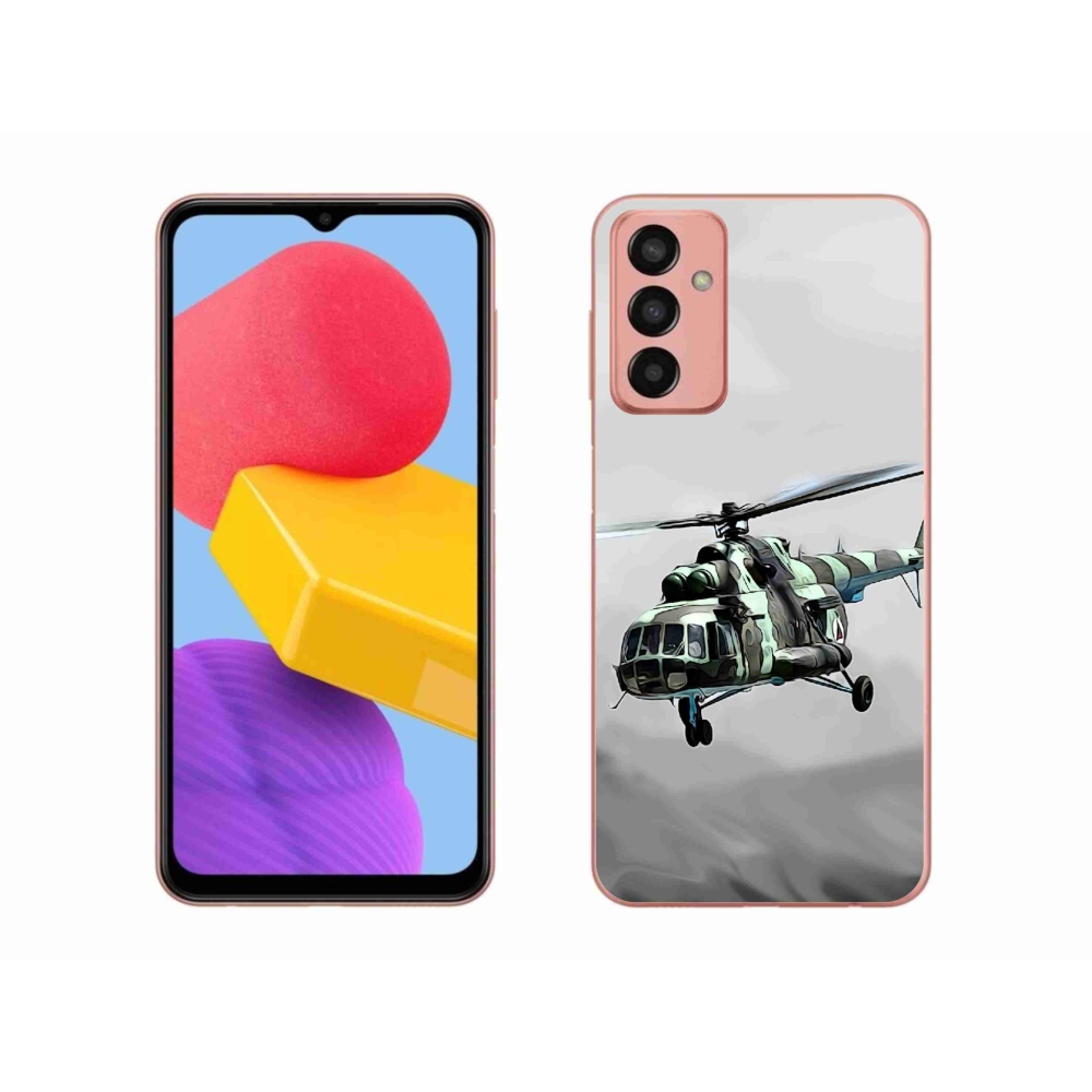 Gélový kryt mmCase na Samsung Galaxy M13 - vojenský vrtuľník