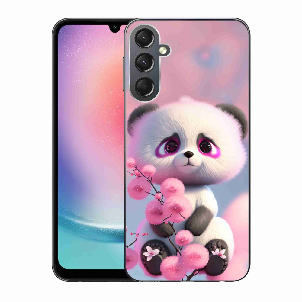 Gélový kryt mmCase na Samsung Galaxy A24 - roztomilá panda 1