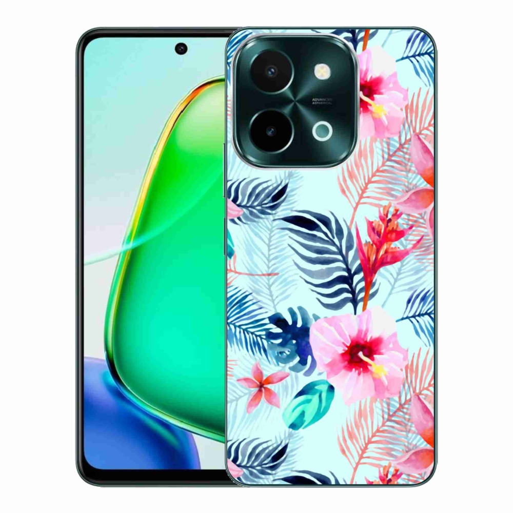 Gélový kryt mmCase na Vivo Y28 - kvety