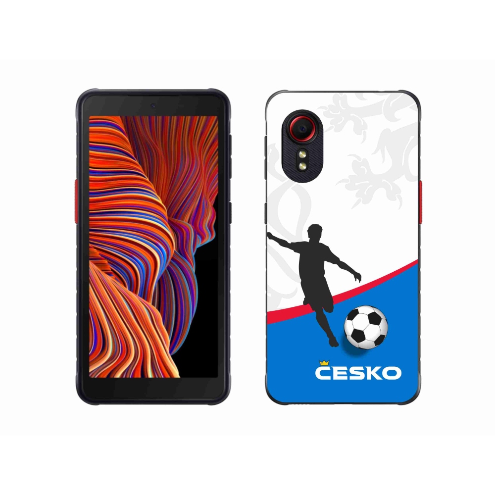 Gélový kryt mmCase na Samsung Galaxy Xcover 5 - futbal Česko 1