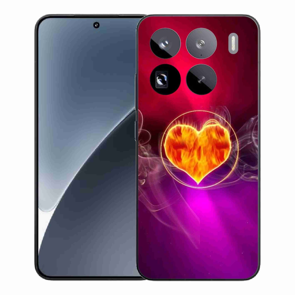 Gélový kryt mmCase na Xiaomi 15 Pro - ohnivé srdce