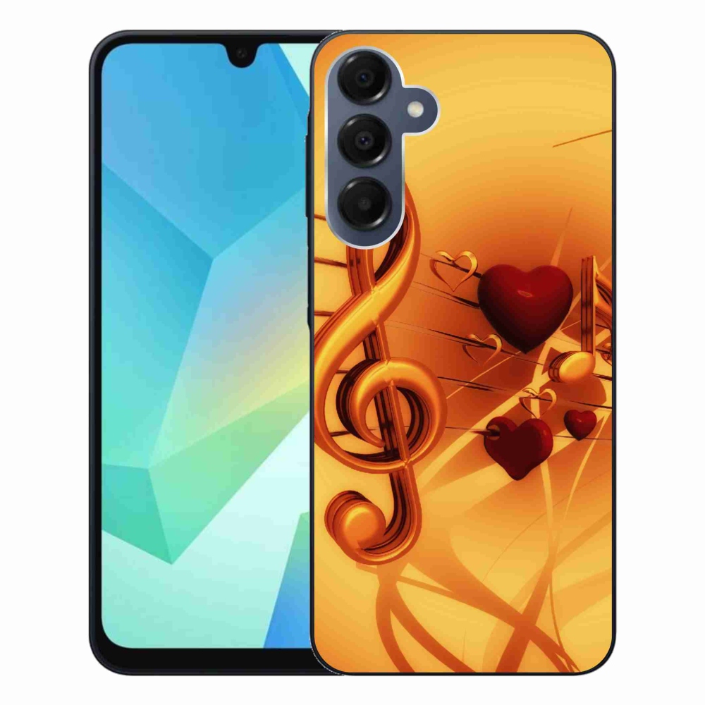 Gélový kryt mmCase na Samsung Galaxy A16 4G/5G - noty