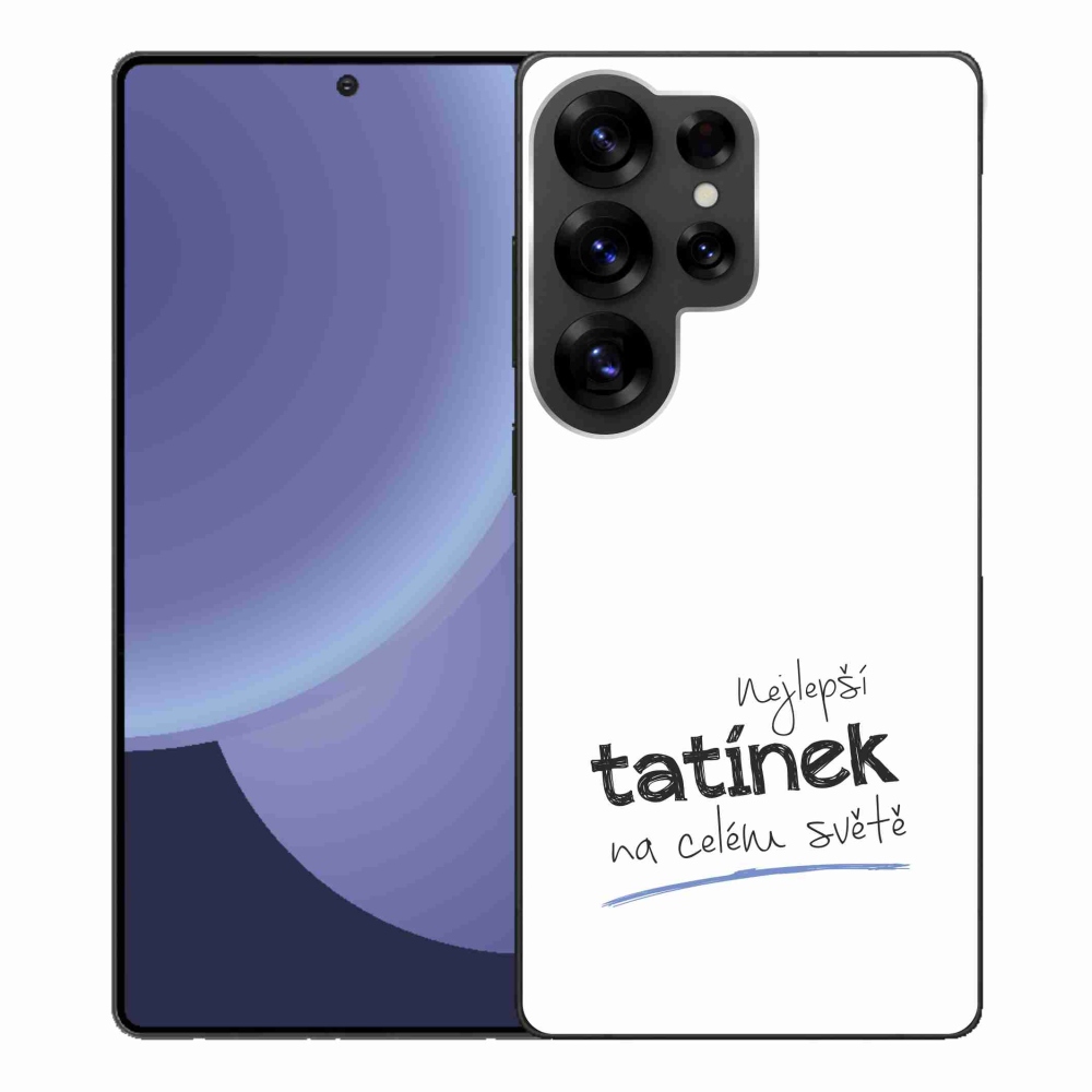 Gélový kryt mmCase na Samsung Galaxy S25 Ultra - najlepšie otecko 4 biele pozadie