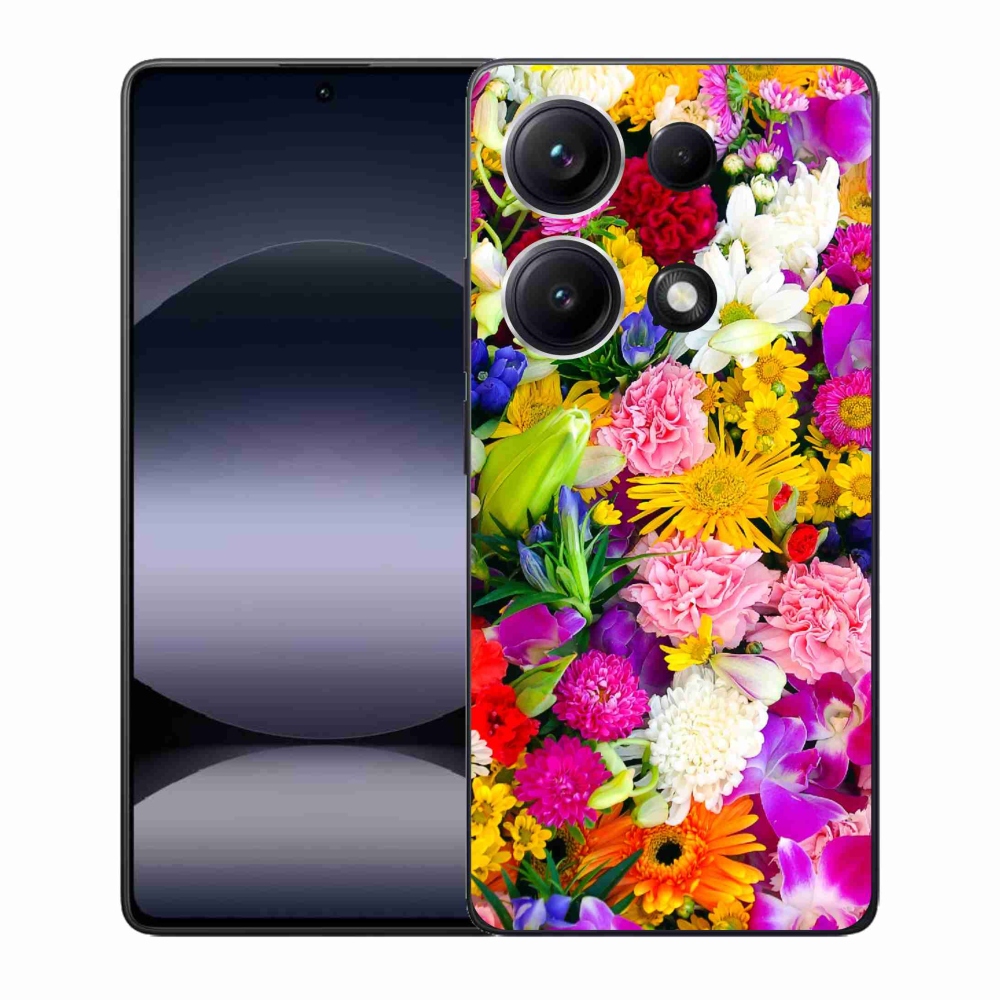 Gélový kryt mmCase na Xiaomi Redmi Note 14S - kvety 12
