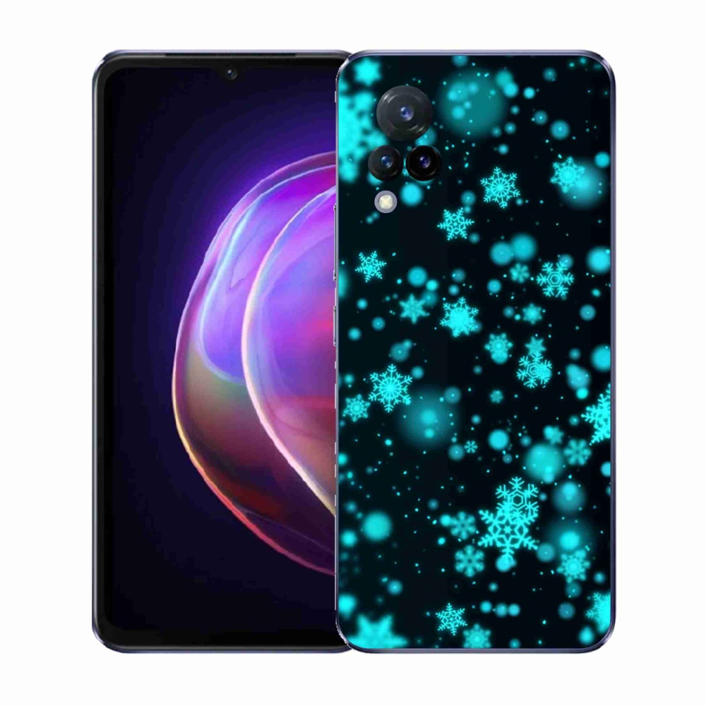 Gélový kryt mmCase na Vivo V21 4G/5G - snehové vločky 1