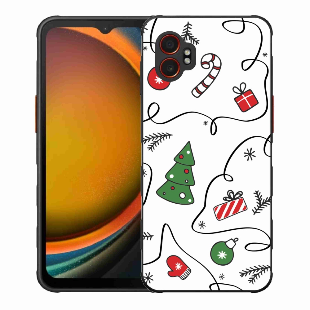 Gélový kryt mmCase na Samsung Galaxy Xcover 7 Pro - vianočné motívy