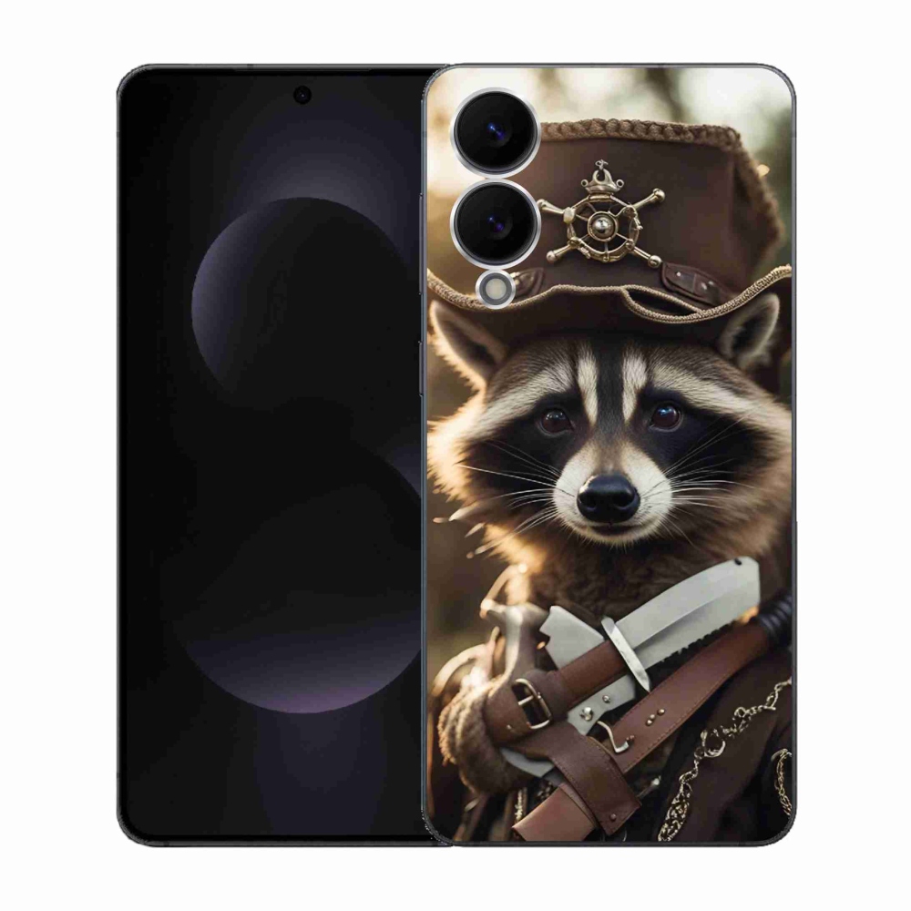 Gélový kryt mmCase na Samsung Galaxy S25 Edge - mýval v uniforme