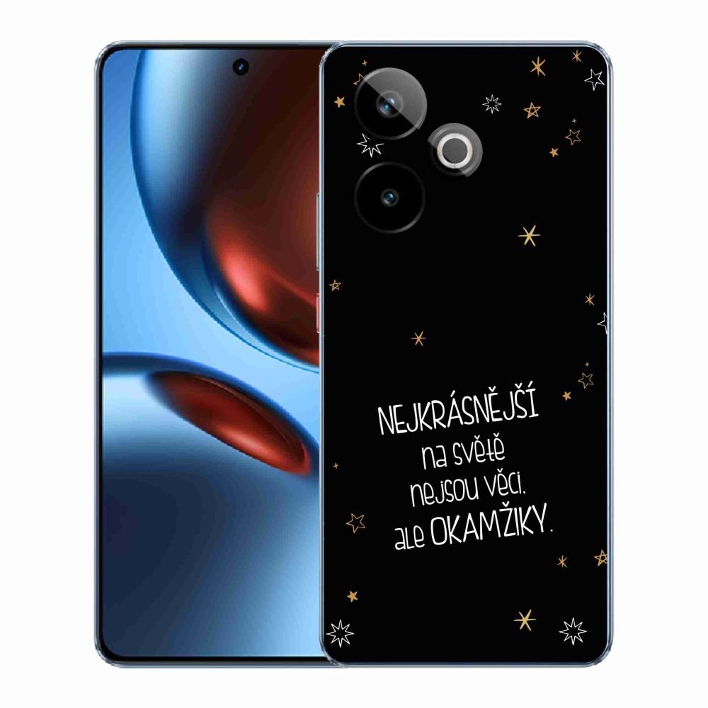 Gélový kryt mmCase na Realme GT 7 5G/GT 7T 5G - citát 4 čierne pozadie