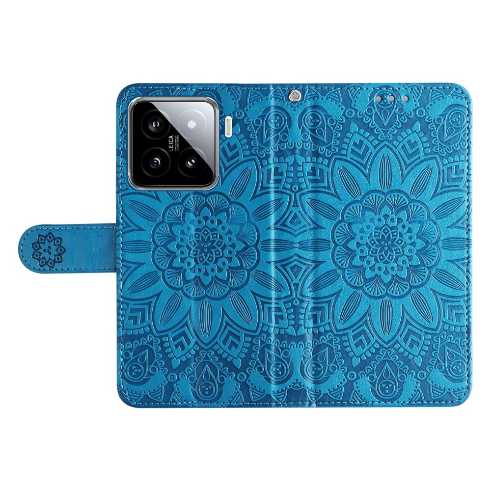 Sunflower knižkové púzdro na Xiaomi 15 - modré