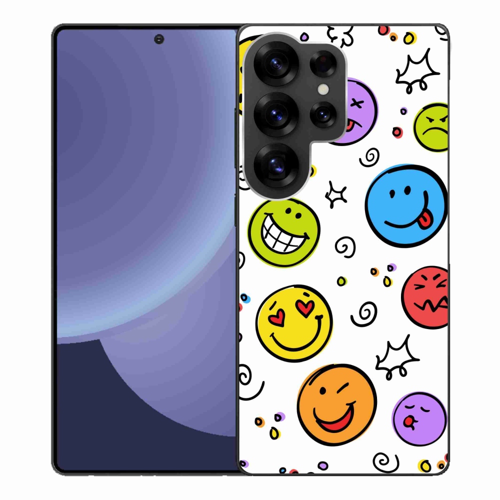 Gélový kryt mmCase na Samsung Galaxy S25 Ultra - smajlíci