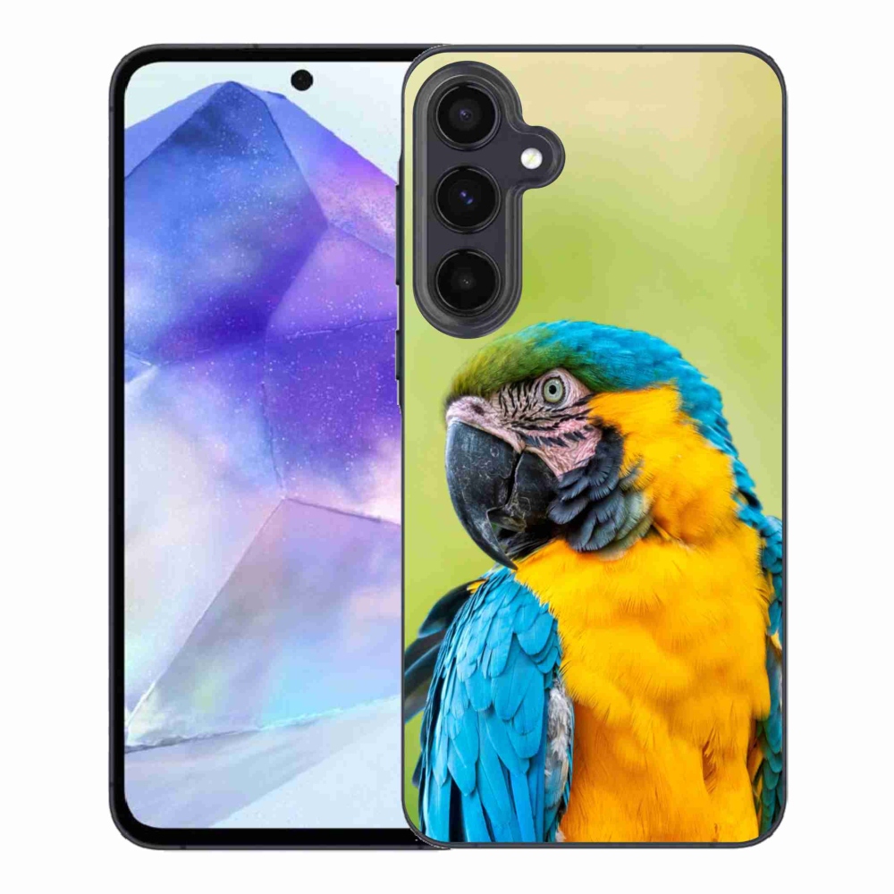 Gélový obal mmCase na Samsung Galaxy A55 5G - papagáj ara 2