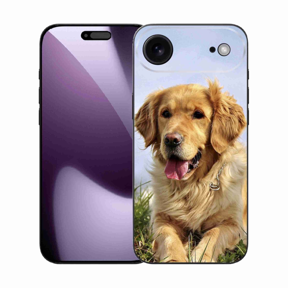 Gélový kryt mmCase na iPhone 17 Air - zlatý retriever