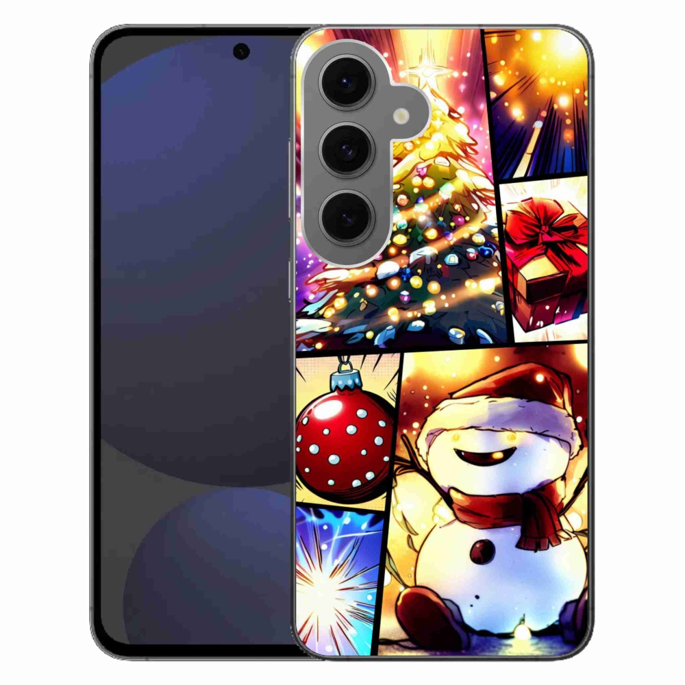 Gélový kryt mmCase na Samsung Galaxy S24 FE - vianočné motívy 1