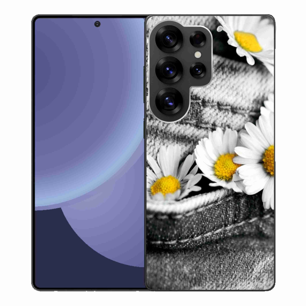 Gélový kryt mmCase na Samsung Galaxy S25 Ultra - margarétky