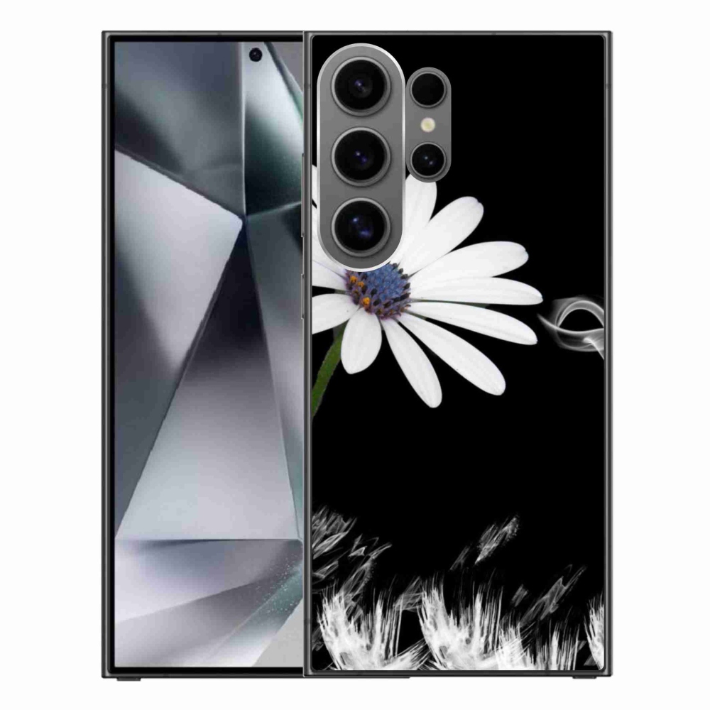 Gélový kryt mmCase na Samsung Galaxy S24 Ultra - biela kvetina
