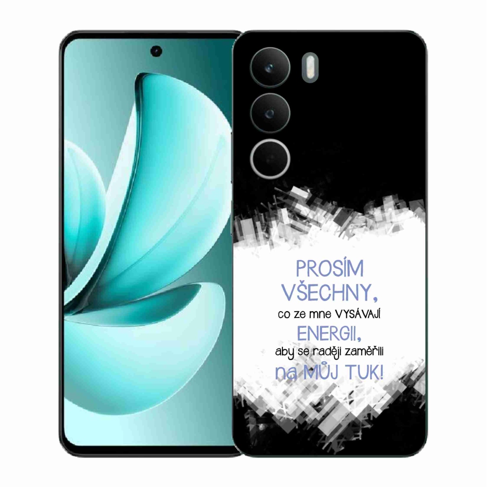 Gélový kryt mmCase na Realme C71 - vtipný text 1 modrý