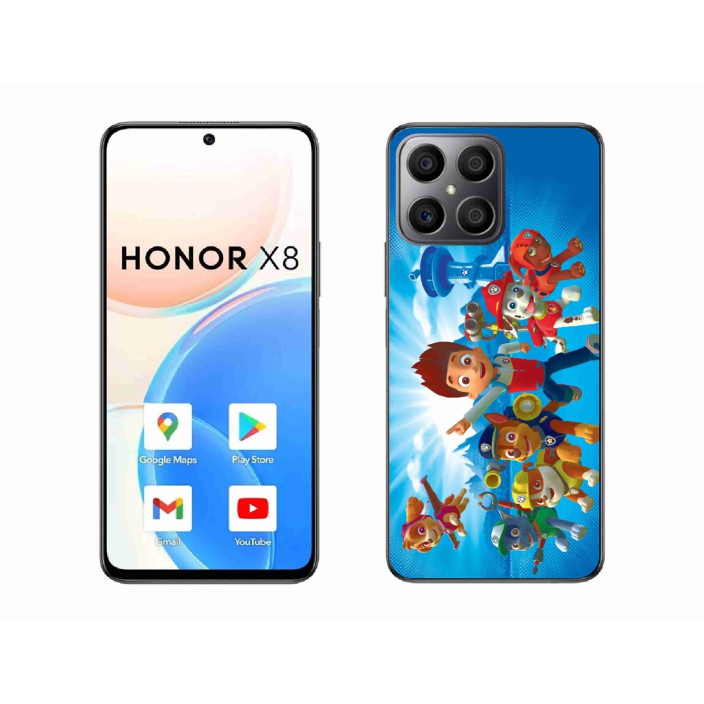 Gélový kryt mmCase na Honor X8 4G - labková patrola