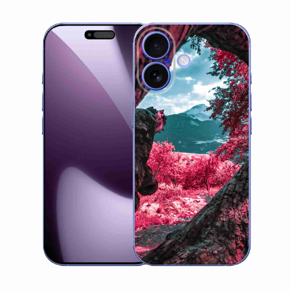 Gélový kryt mmCase na iPhone 17 - výhľad na hory