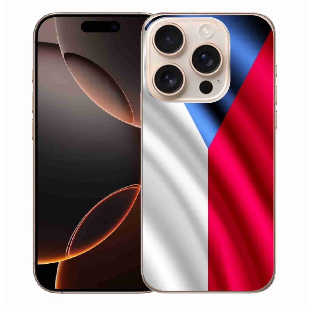 Gélový kryt mmCase na iPhone 16 Pro Max - česká vlajka