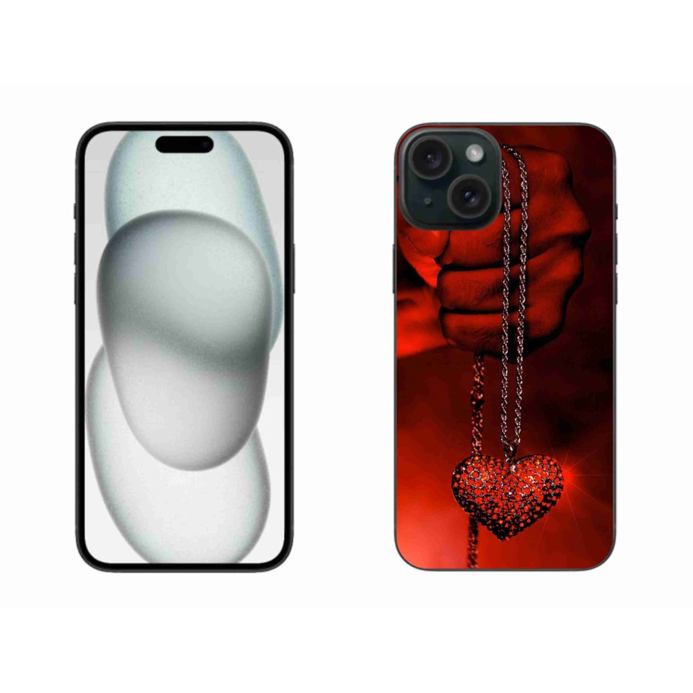 Gélový kryt mmCase na iPhone 15 Plus - náhrdelník