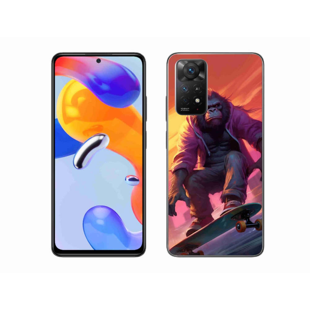 Gélový kryt mmCase na Xiaomi Redmi Note 11 Pro 4G/5G - gorila na skateboarde