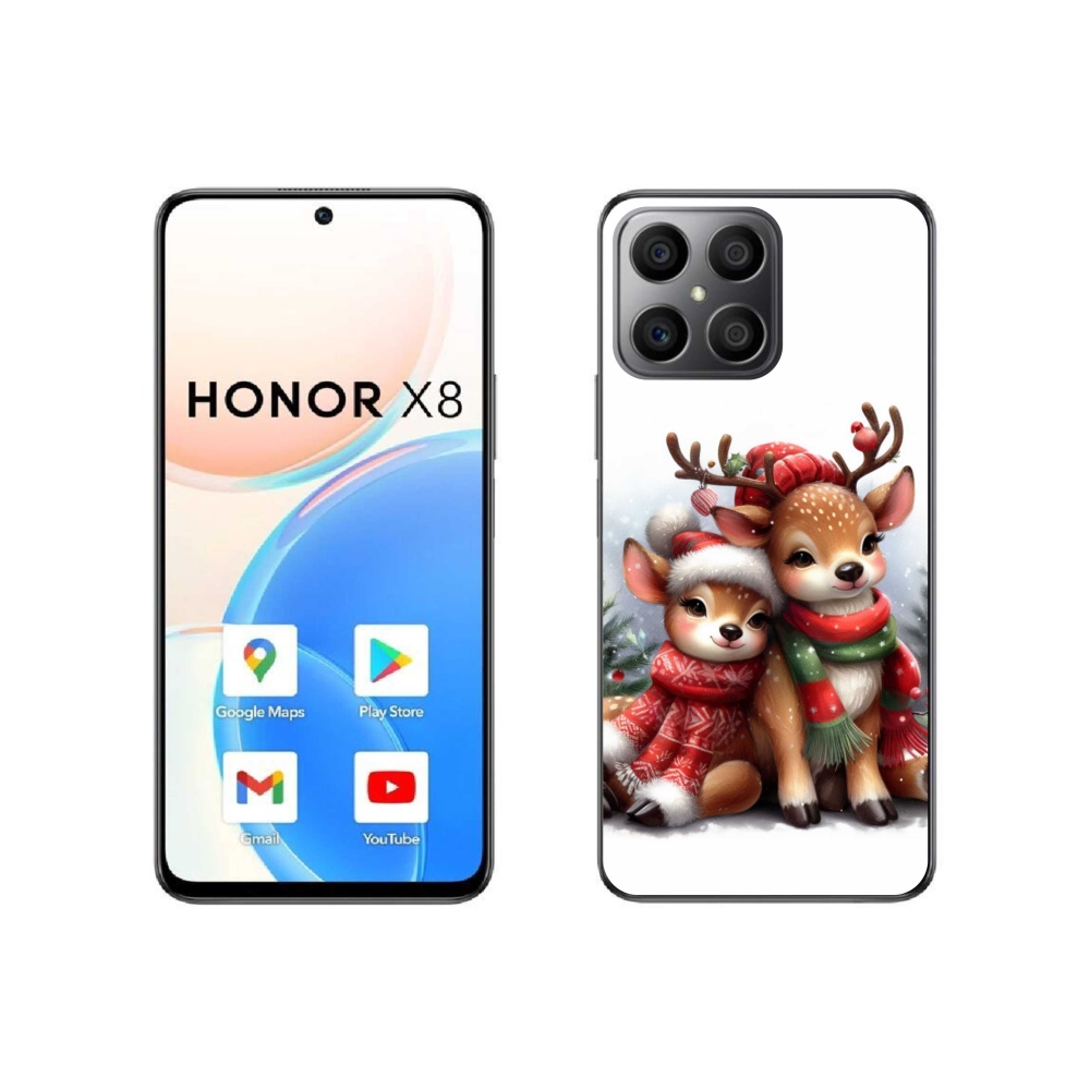 Gélový kryt mmCase na Honor X8 4G - vianočné soby