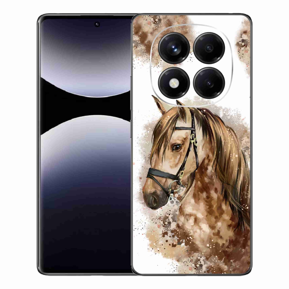 Gélový kryt mmCase na Xiaomi Redmi Note 14 Pro - hnedý kreslený kôň