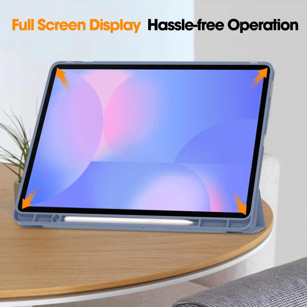 Cases chytré zatváracie púzdro na Samsung Galaxy Tab S10 FE+ - fialové