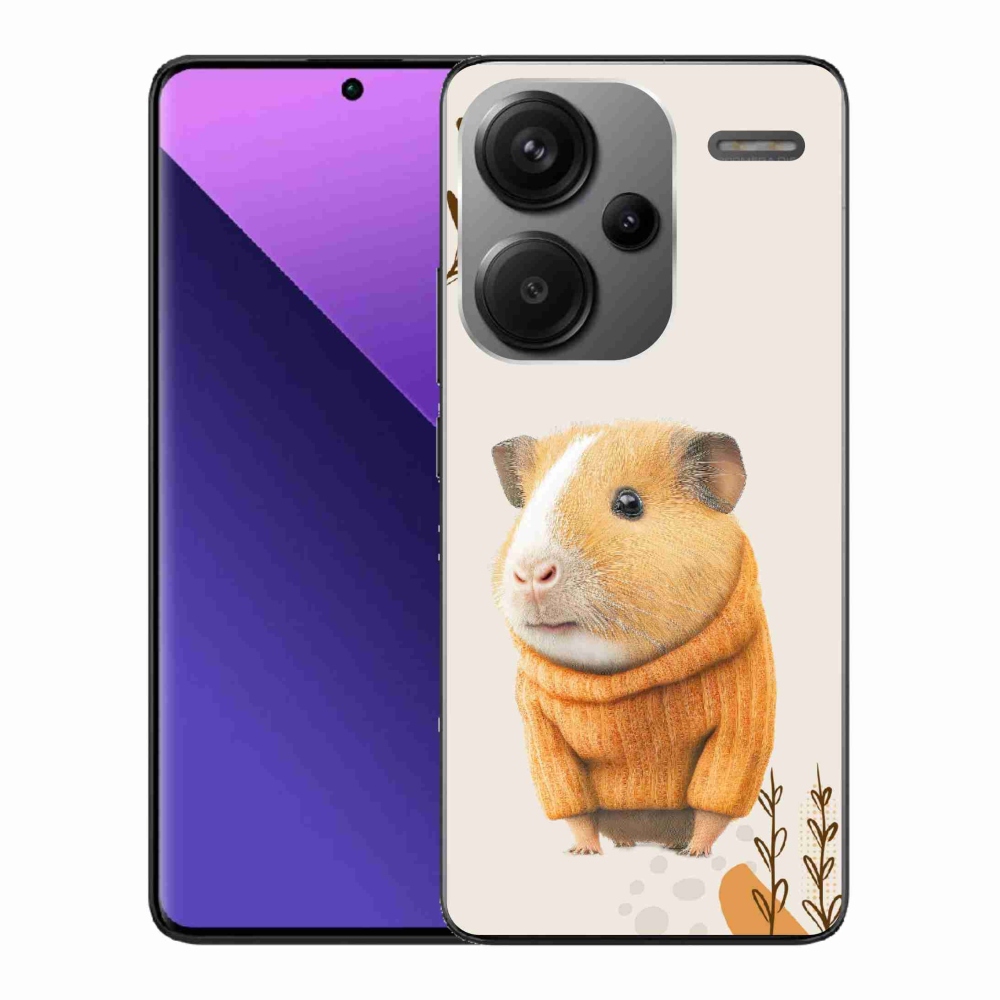 Gélový kryt mmCase na Xiaomi Redmi Note 13 Pro+ 5G - morča vo svetri