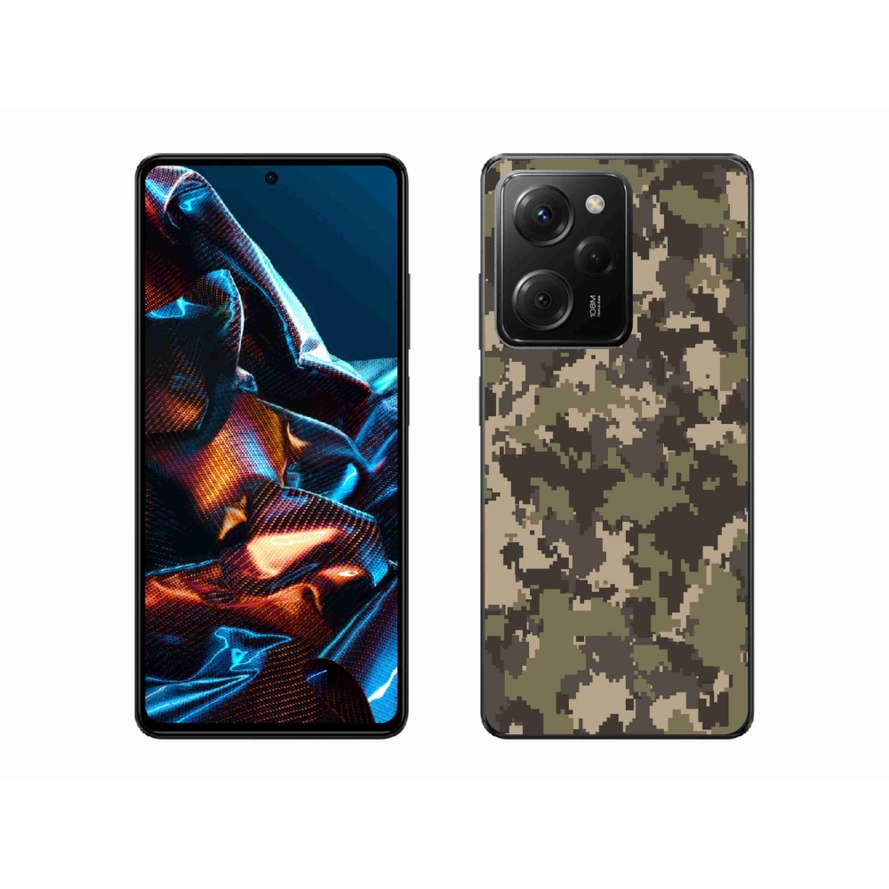 Gélový kryt mmCase na Xiaomi Poco X5 Pro 5G - maskáčový vzor 12