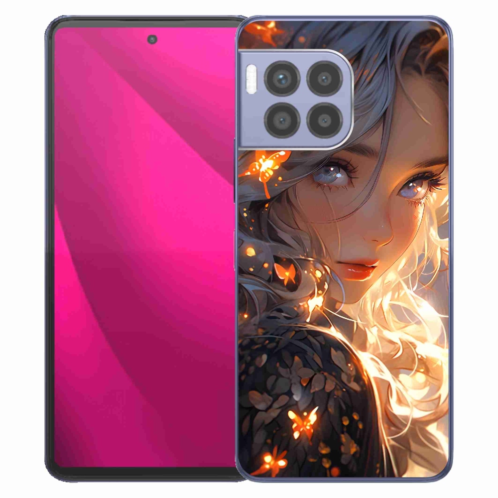 Gélový kryt mmCase na T-Mobile T Phone 2 Pro - dievča a motýle