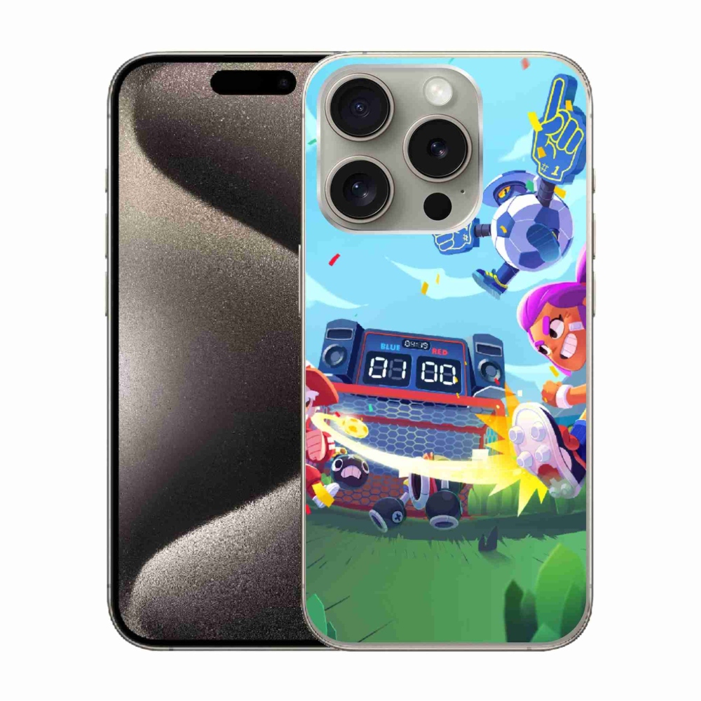 Gélový kryt mmCase na iPhone 15 Pro - brawl stars 1