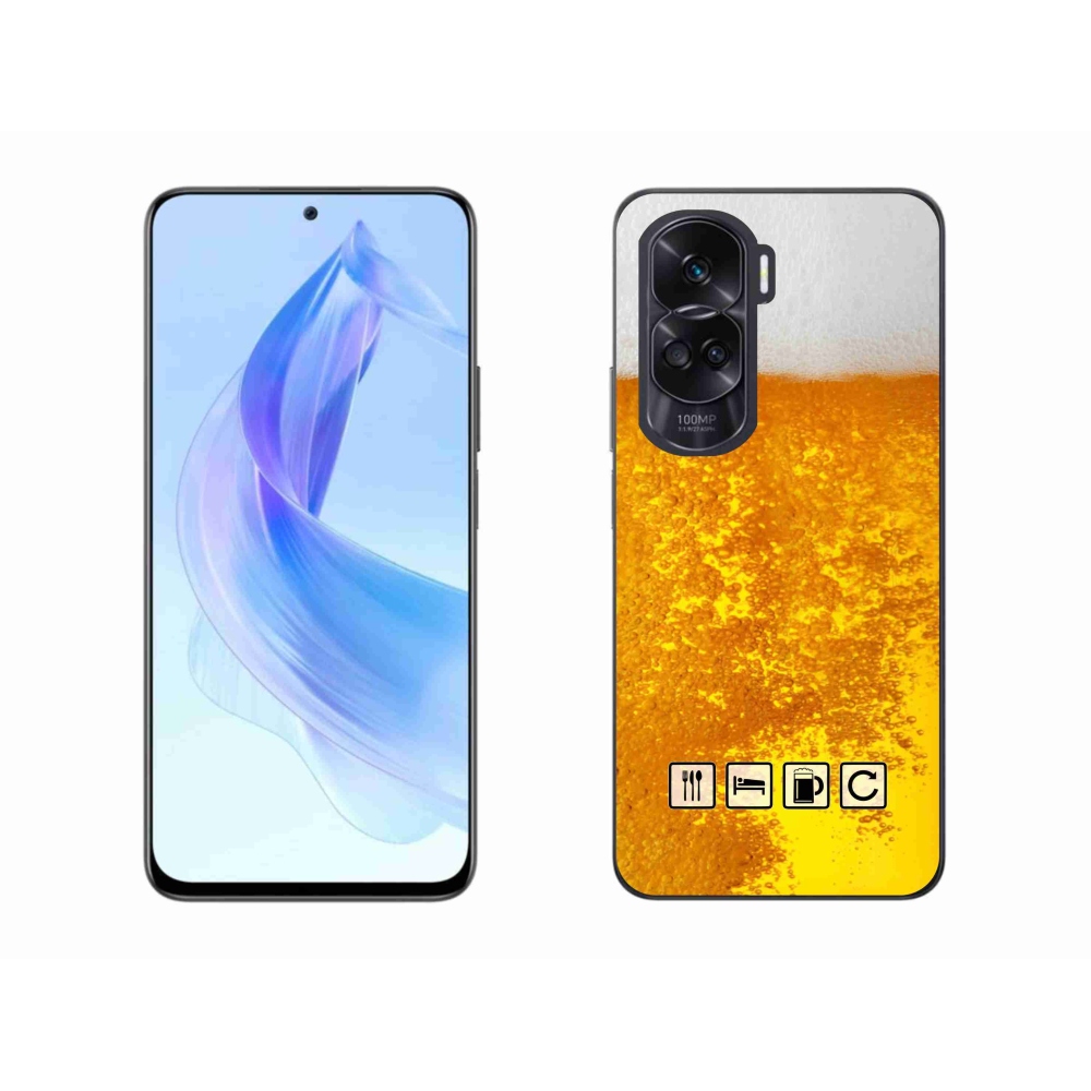 Gélový kryt mmCase na Honor 90 Lite - pivný motív 3