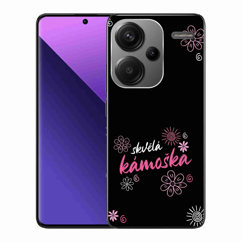 Gélový kryt mmCase na Xiaomi Redmi Note 13 Pro+ 5G - skvelá kamoška čierne pozadie